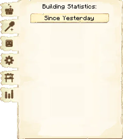 Building statistics tab of the Barracks Tower it's GUI